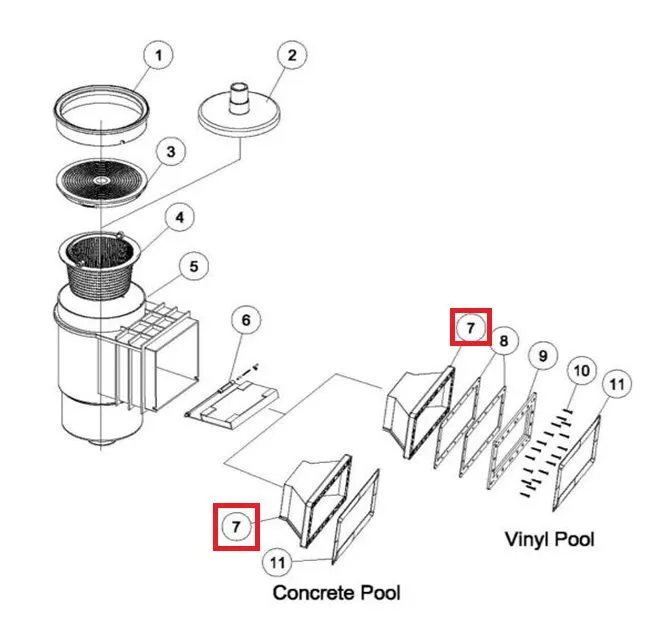 Корпус скиммера Aquaviva EM0020 01051044