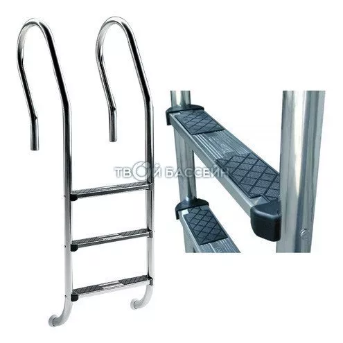 Лестница “Mix” со ступеньками “Luxe”, AISI-316