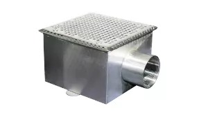 Донный слив квадратный 200х200х120 2,5" пленка