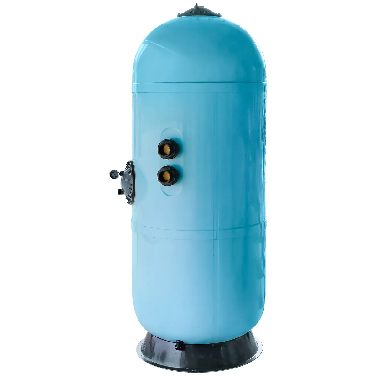 Фильтр AquaViva HS800 (25м³/ч, 800мм, 998кг, 2,5 бар,1,2м, голубой) бок, 1.5"