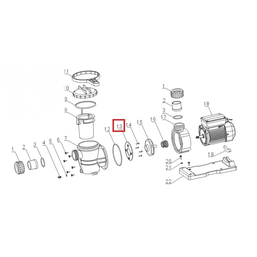 Пластиковое кольцо дифузор насоса Aquaviva VWS/STP 150-300