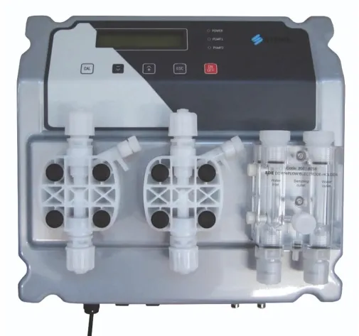 Контроллер EF300 pH/Rx с 2-мя электромагнитными насосами 10л/ч для бассейна до 800м3