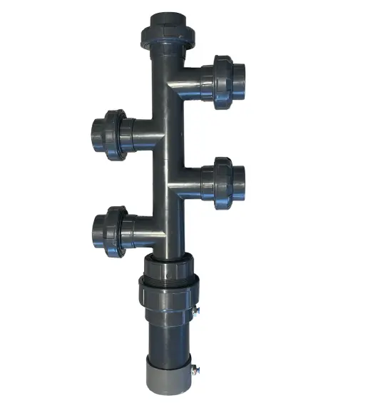 Автоматический клапан (пневмо) пятиточечный для системы водоподготовки бассейна d110 AQUAVIVA, Россия