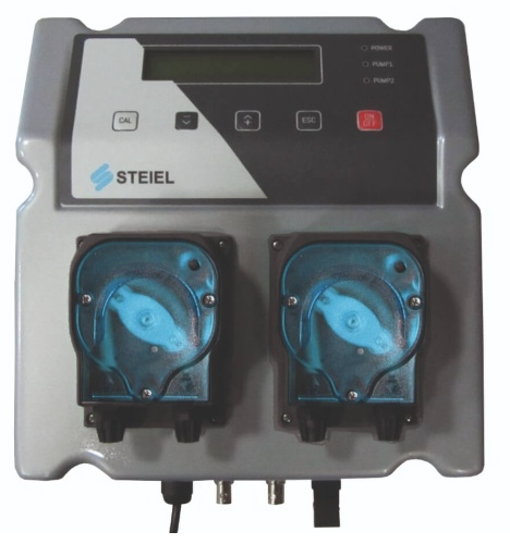 Контроллер EF265 pH/Rx с перистальтическими насосами 1,5 и 6 л/ч для бассейнов до 300м3