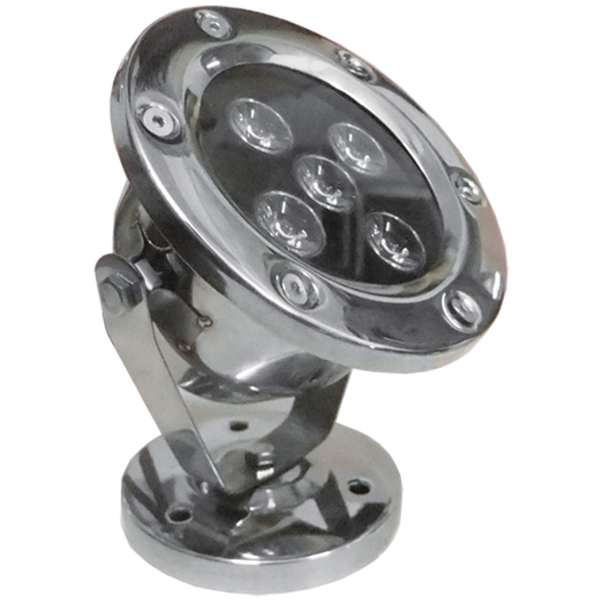 Прожектор для фонтана Aquaviva LED (5led 5W 12V AC/DC) Белый теплый