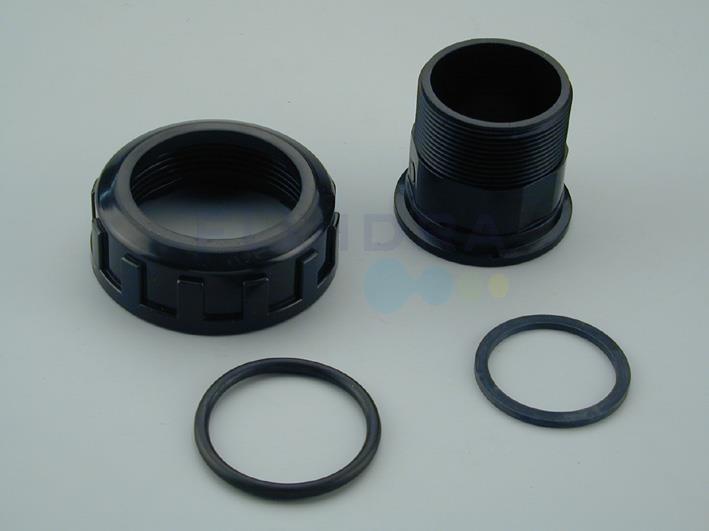 Соединительный комплект для клапана 2 (07444), прямой, черный