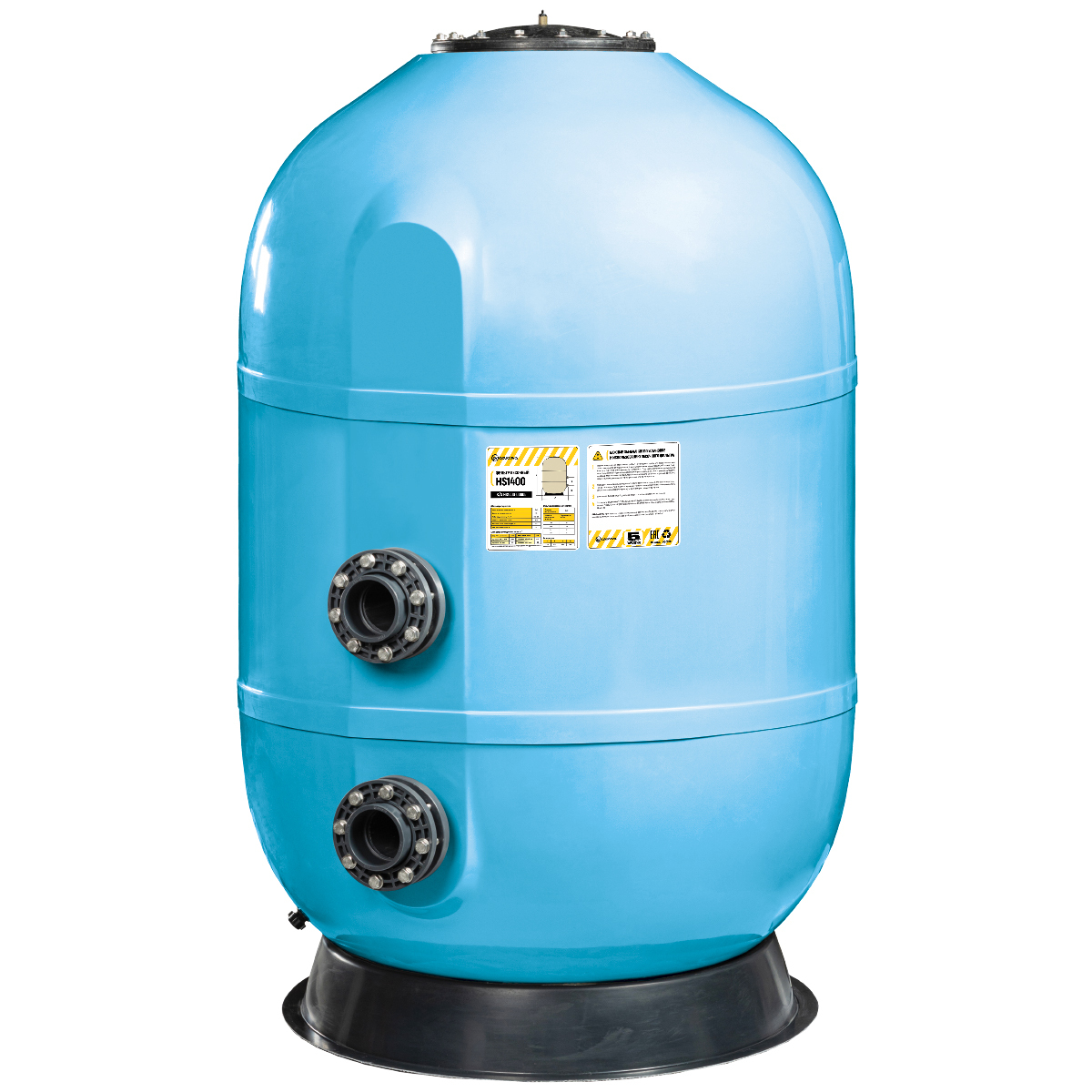 Фильтр AquaViva HS1400 (77м³/ч, 1400 мм, 2780 кг, 110 мм, 2,5 Бар,1,2м засыпка)