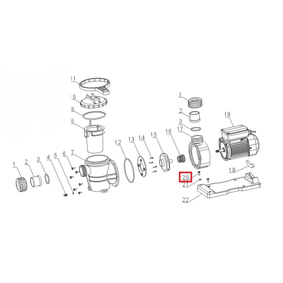 Пятикрановая обвязка Hayward HCB1404UN 140 мм