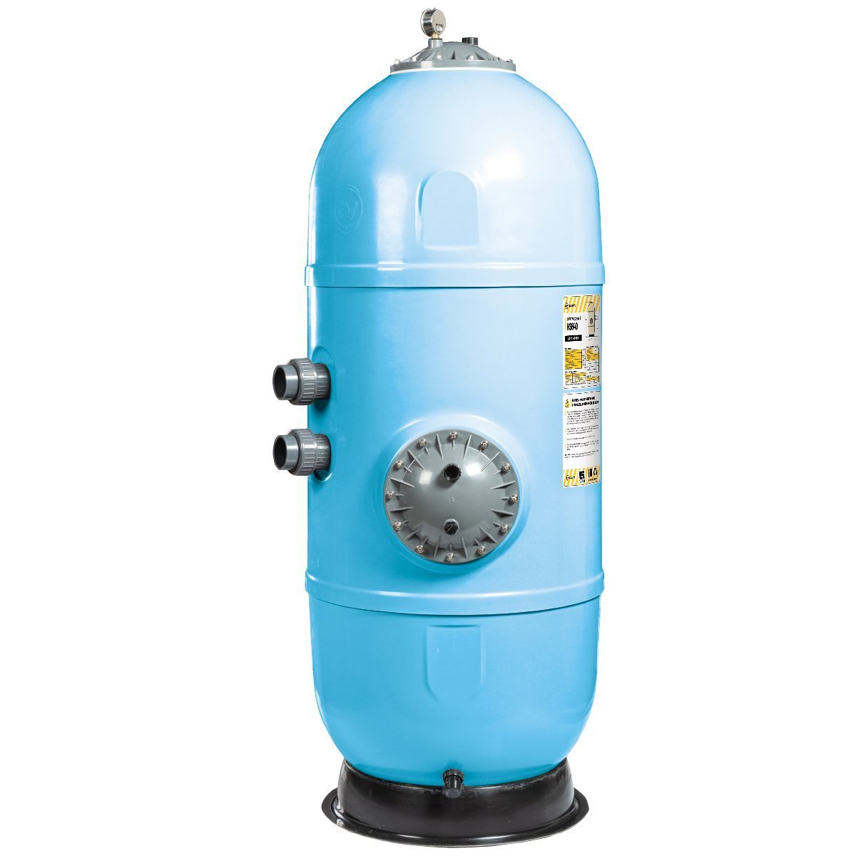 Фильтр AquaViva HS640 (16 м³/ч, 640 мм, 535 кг, 2,5 бар, 1.2 м засыпка) 1.5" бок